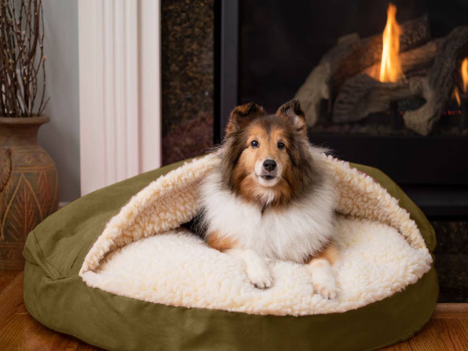 Orthopedische Polykatoenen Cozy Cave® Rond
