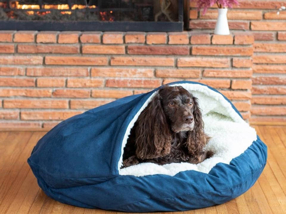 Luxe Microsuede Cozy Cave® Rond