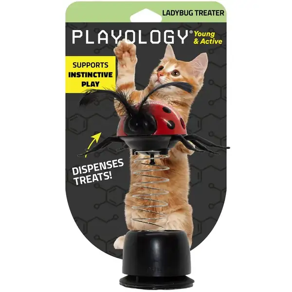 Playology Ladybug Treater voerspeeltje voor katten