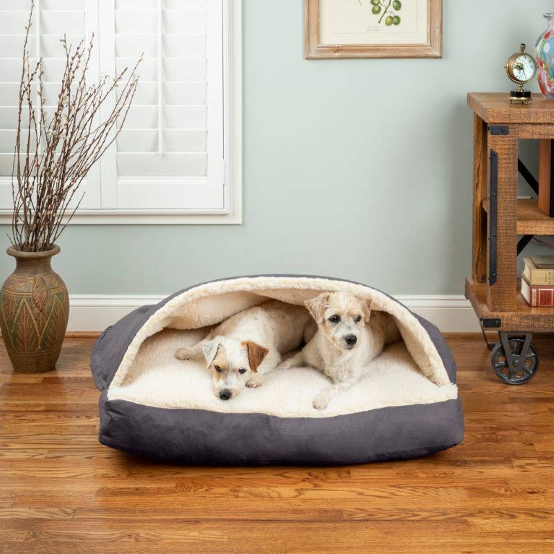 Polykatoenen Cozy Cave® Rechthoekig in Heather Grey