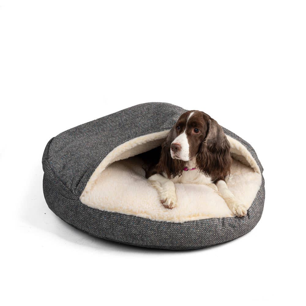 Show Dog Cozy Cave® Rond in Merlin Pewter